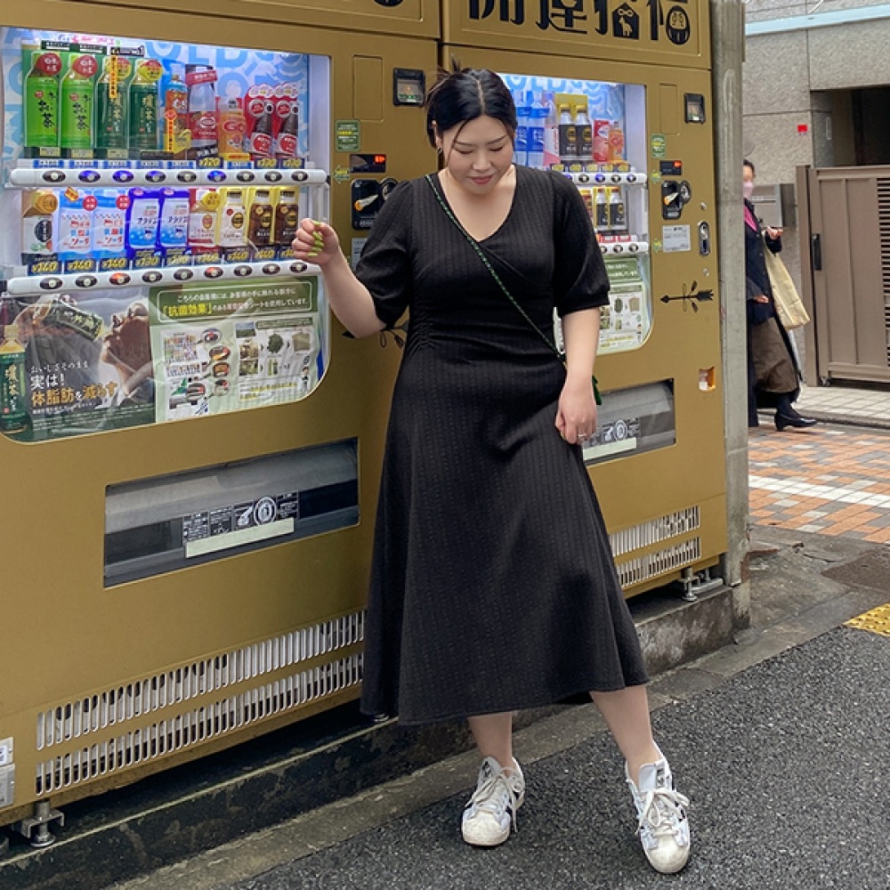 【イーブレットバイJSTYLE】イーブレットポメロシャーリングラップロングドレスJSTYLE