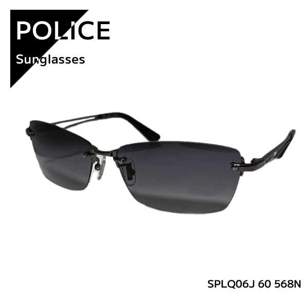 【即納】 正規品 POLICE ポリス 2025年モデル サングラス KNIGHT ナイト チタン ツーポイント アジアンフィット 紫外線カット UVカット SPLQ06J 60 568N