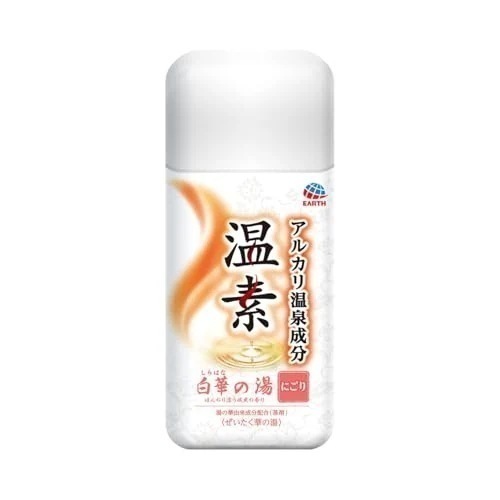 温素 白華の湯 輝く乳白色の湯 600g 入浴剤 にごり 温泉成分 アルカリ湯質 にごり入浴剤 とろみ湯 温浴効果で血行促進