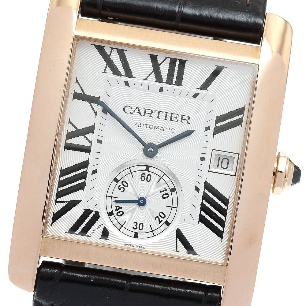 訳あり カルティエ CARTIER WGTA0014 タンクMC K18PG 自動巻き メンズ _816676【中古】