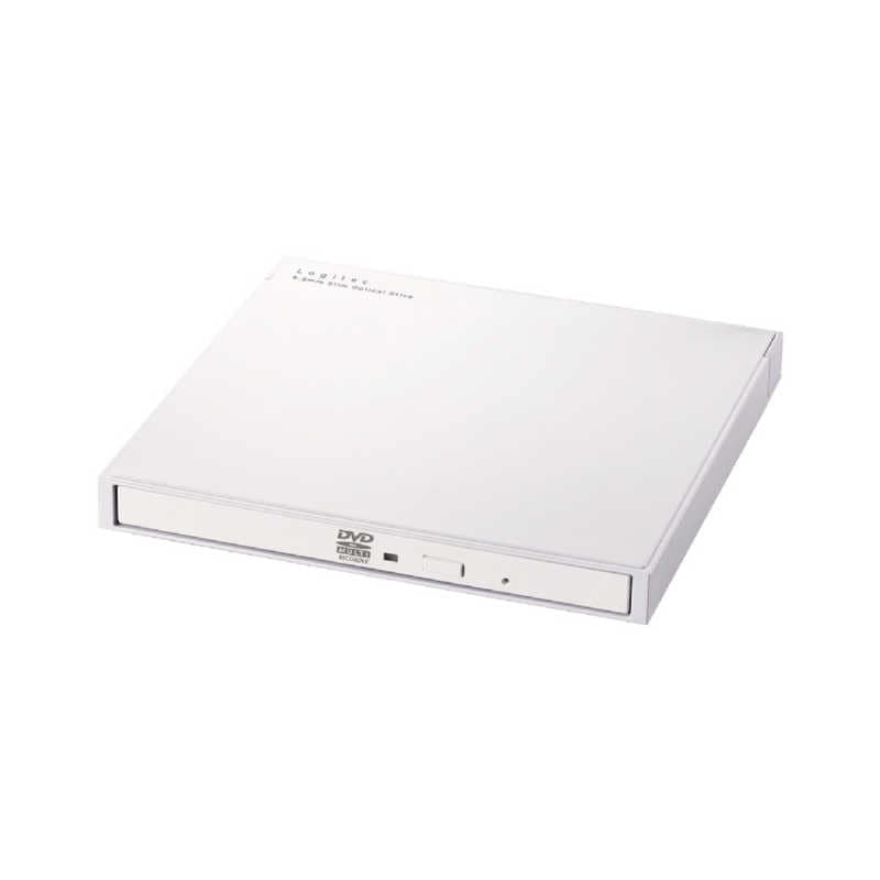 エレコム　ELECOM　外付け DVDドライブ CD DVD 対応 USB 3.2 Gen1 ケーブル2本( Type-C ＋ Type-A ) ホワイト　LDR-PWA8U3CVWH