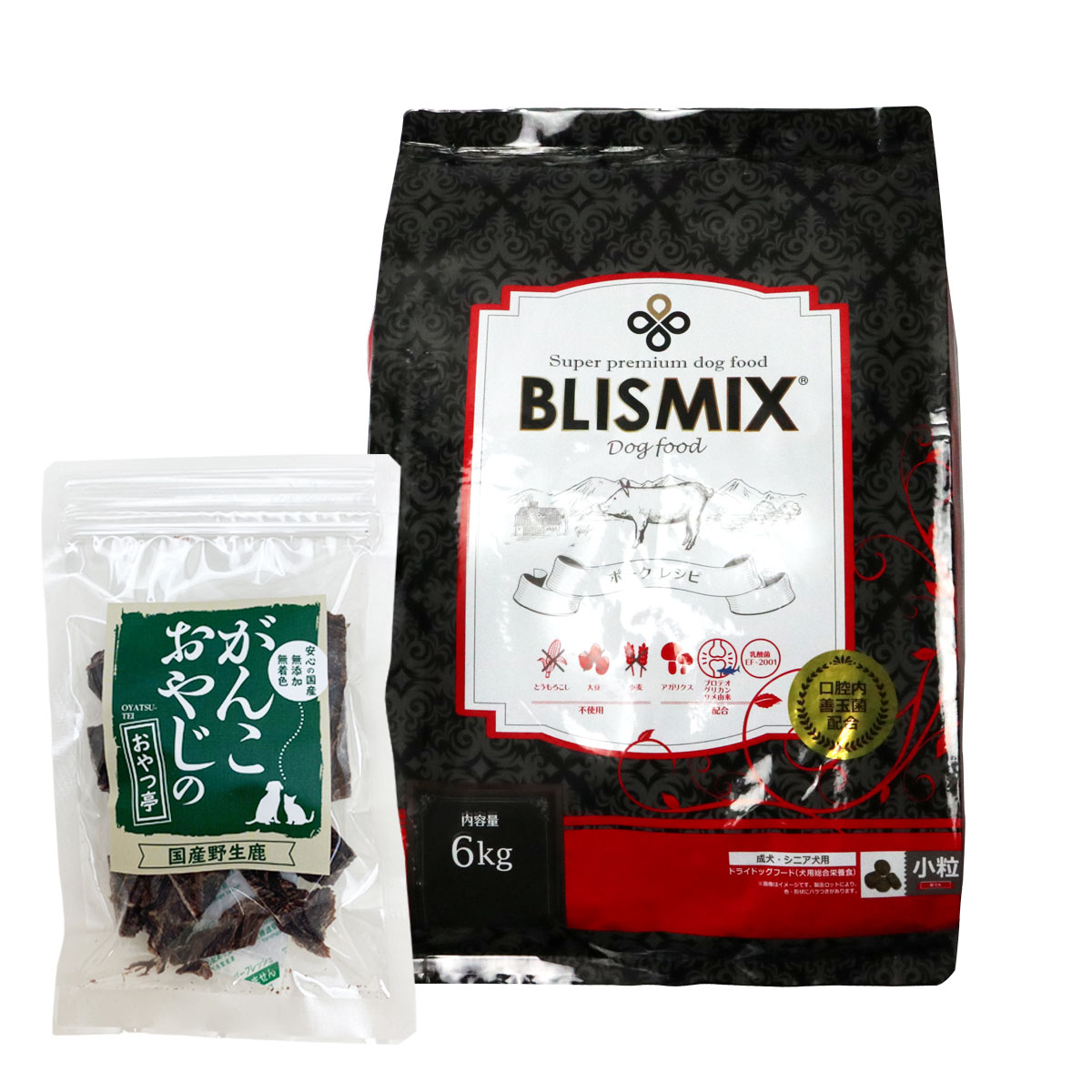 ポーク 小粒 6kg 【国産鹿肉ジャーキー20g付き】