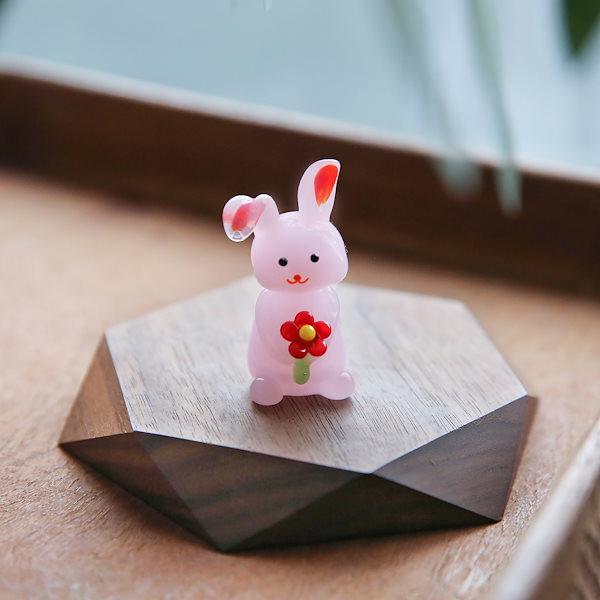 Qoo10] 小さなガラスのウサギ ガラス細工