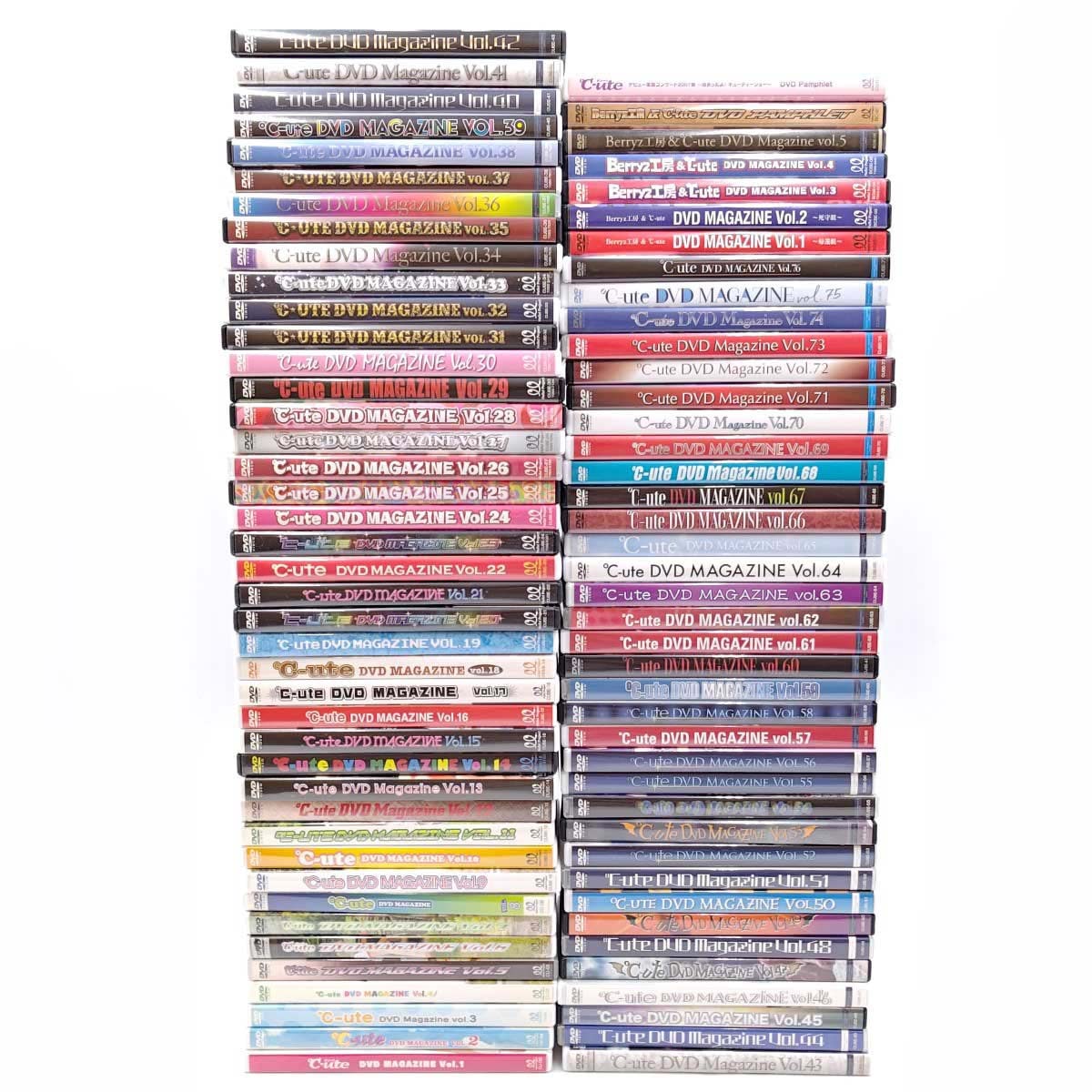 【中古】℃-ute DVD MAGAZINE 全76本 + Berryz工房 ＆ ℃-ute DVD MAGAZINE 5本 +2 矢島舞美 鈴木愛理 中島早貴 岡井千聖 萩原舞 ハロプロ モーニング