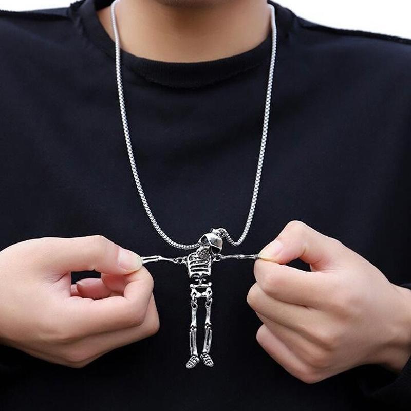 暗い個性ヒップホップネックレス シックファッションネックレス メンズ大きいサイズアクセサリー