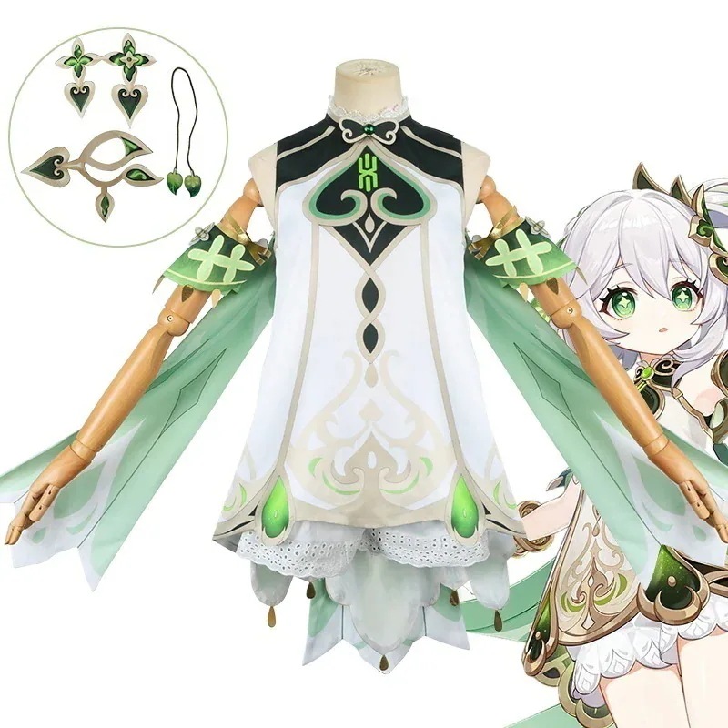 元神cos コスプレ コスチューム草神ナシダcosゲームアニメ服かつらセットコスプレフルセットぬいぐるみ申鹤