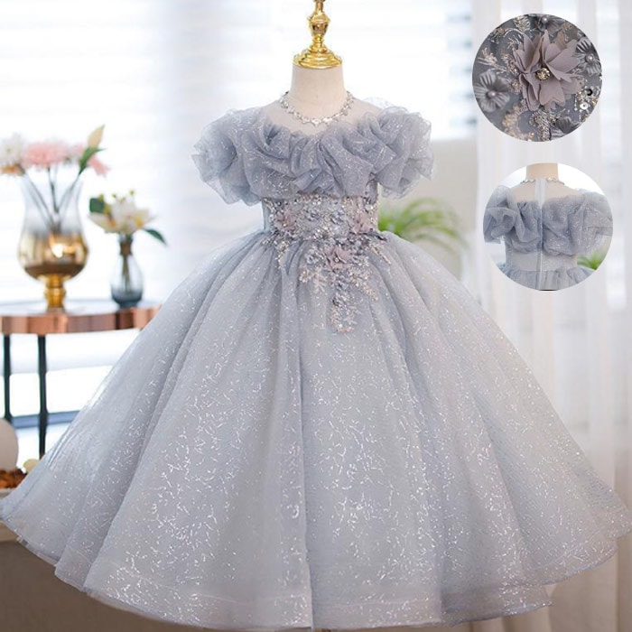 高級豪華ドレス ピアノ発表会 ドレス キッズ ジュニア ワンピース 結婚式 子供服 ロングドレス 子供ドレス フラワーガール ジュニアドレス 160 150 140 130 子どもドレス 発表会 結婚