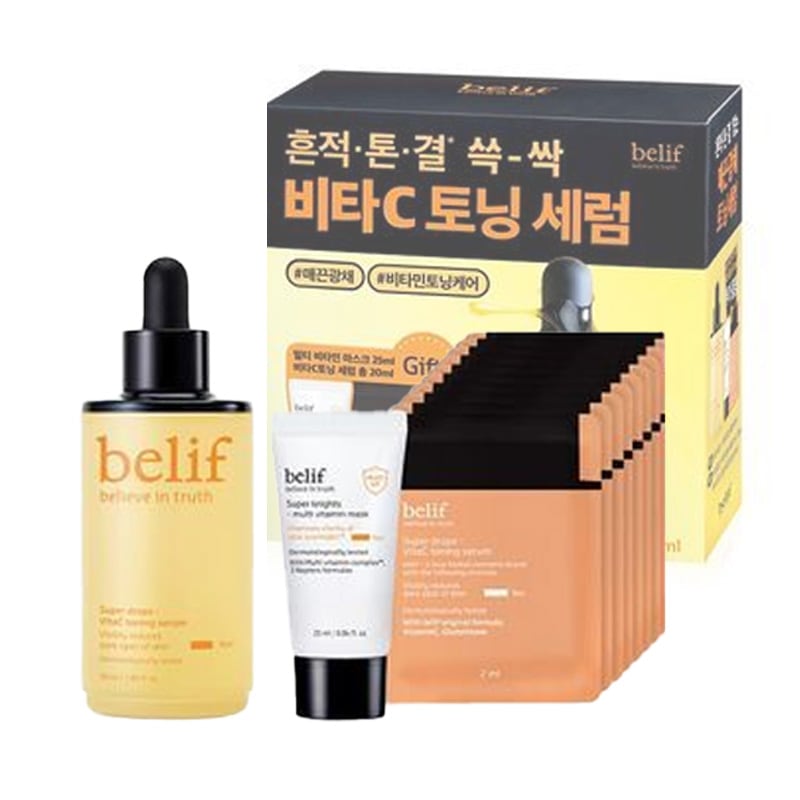 スーパードロップス ビタC トーニングセラム 50ml 企画(+マルチビタミンマスク25ml+トーニングセラム2ml*10ea)