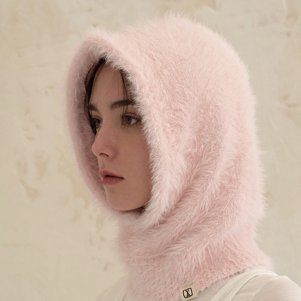 バザールVAスクエアラベルヘアリーバラクラバ