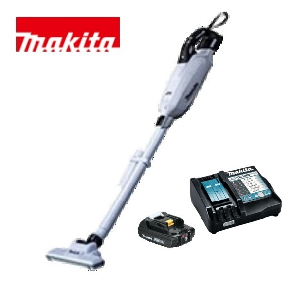 当店だけ！バッテリー充電器も1年保証! マキタ コードレス掃除機 18V 紙パック式 白 CL285FDZW + 軽量バッテリー BL1820B + 急速充電器DC18RF 充電式 クリーナー 26,628円