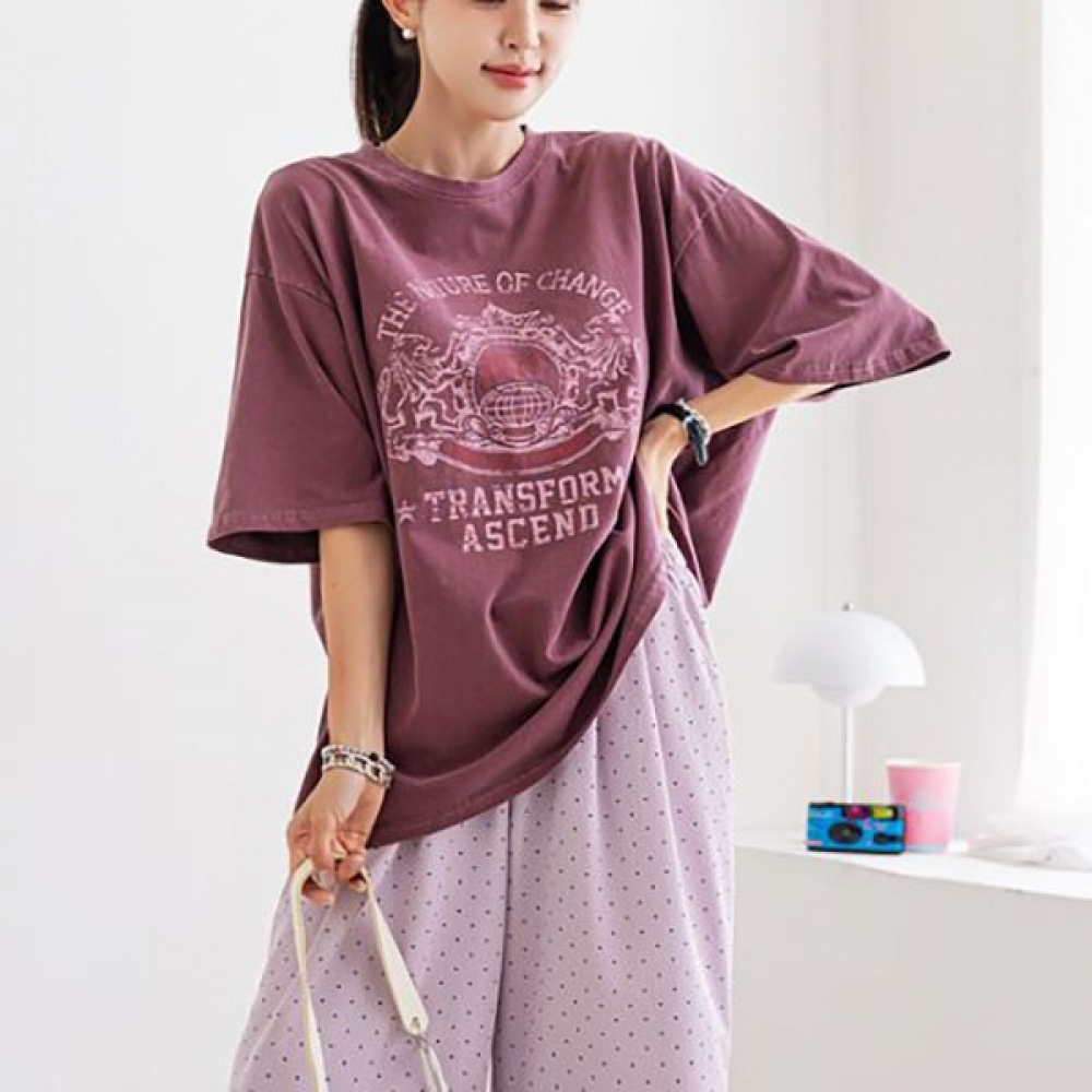 [ナーク21] (55~110) ピグメントショートスリーブ T シャツ DM52-T-32