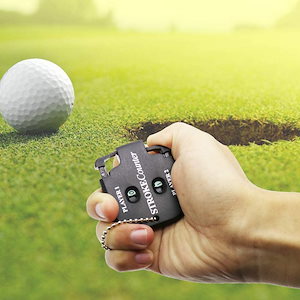 ゴルフ スコアカウンター ブラック ゴルフ用品　コンパクト　スポーツ　持ち運び　簡単　楽々　便利　必需品　小型　軽量　ワンリセット　大人の休日　　ワンタッチ　リセット