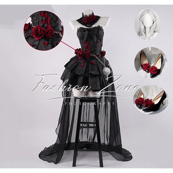 IdentityV 第五人格 風 心理学者　エダ・メスマー　長夜 コスプレ衣装 ウィッグ 靴 cosplay ハロウィン 演出服 変装