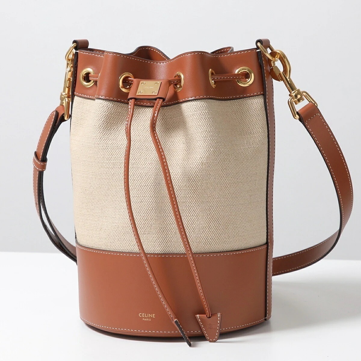 CELINE セリーヌ ショルダーバッグ Small Darawstring Cabas Marin カバ マリン 113082EZR.02NT レディース ハンドバッグ 鞄 Natural/Tan