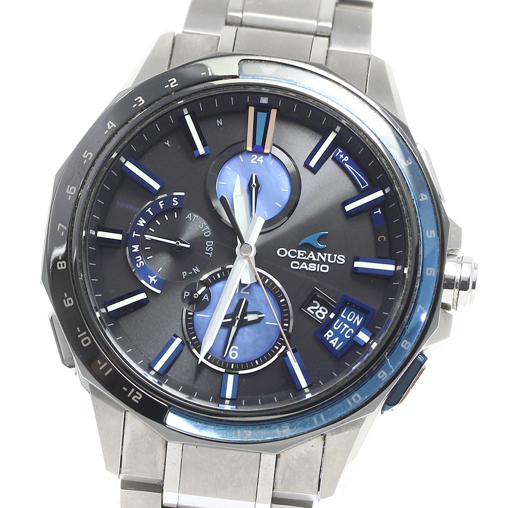 【CASIO】カシオ オシアナス 世界1500本限定 OCW-G2000C-1AJF ソーラー電波 メンズ_741347【中古】