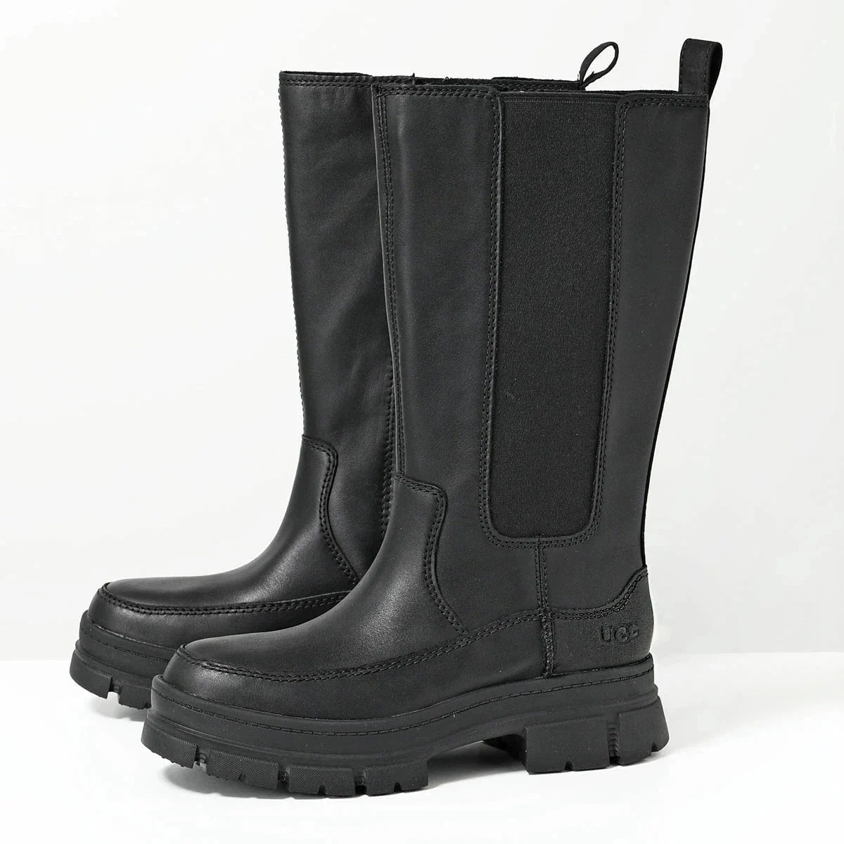 UGG アグ ブーツ ASHTON HIGH CHELSEA アシュトン ハイ チェルシー 1133881 レディース ミドル丈 レザー サイドゴア シューズ