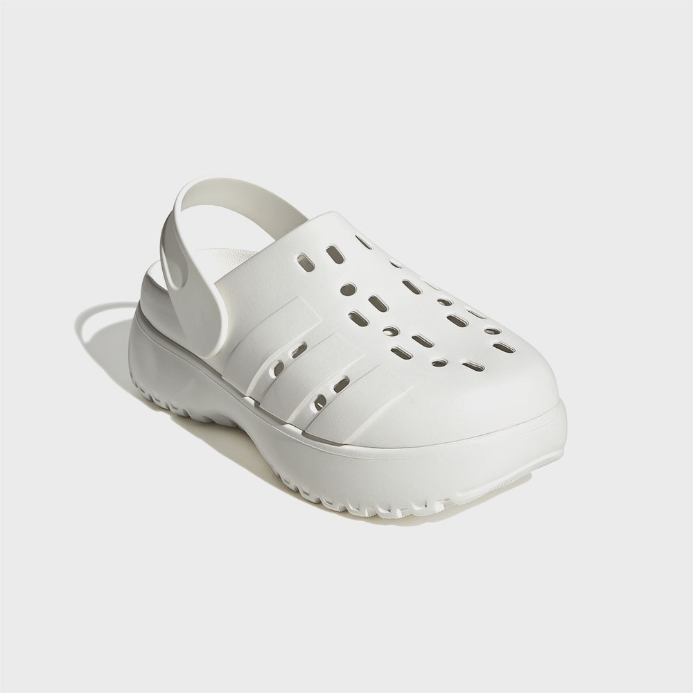 アディダスアディレットプラットフォームクロッグ-ホワイト/JP9576