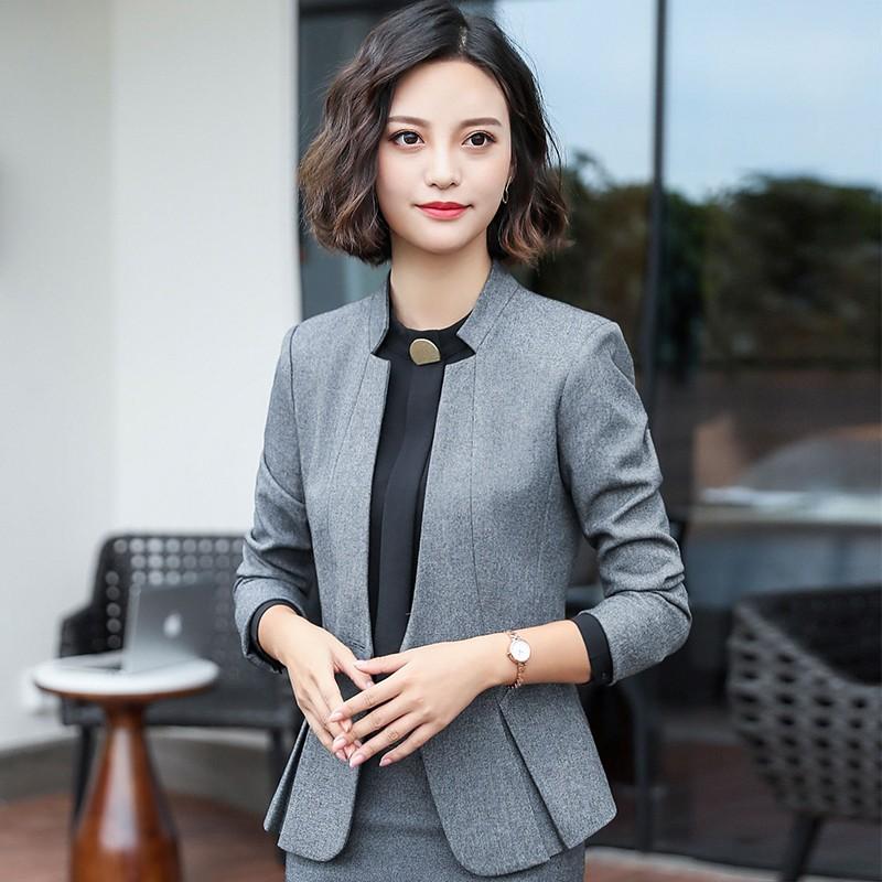 トップス アウター オフィス 入学式・卒業式 スリム 長袖 レディース テーラード セレモニー 春秋 コート 【韓国ins大人気】即納ノーカラージャケット ＯＬ通勤