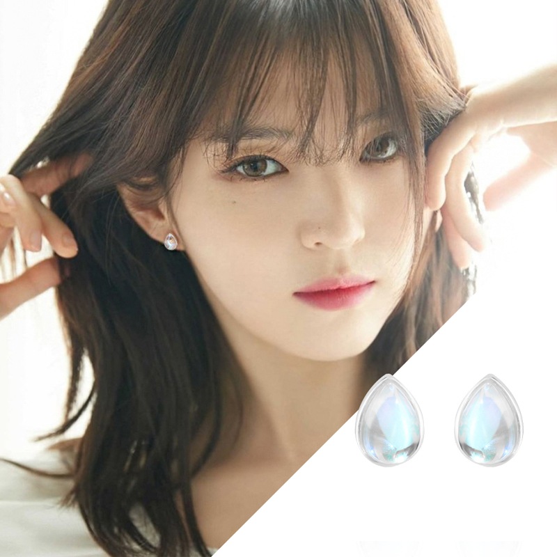 [俳優ハンソヒ着用] 925シルバーウォータードロップイヤリング韓国の人気芸能人着用 韓国ファッションスタイル 人気ジュエリー