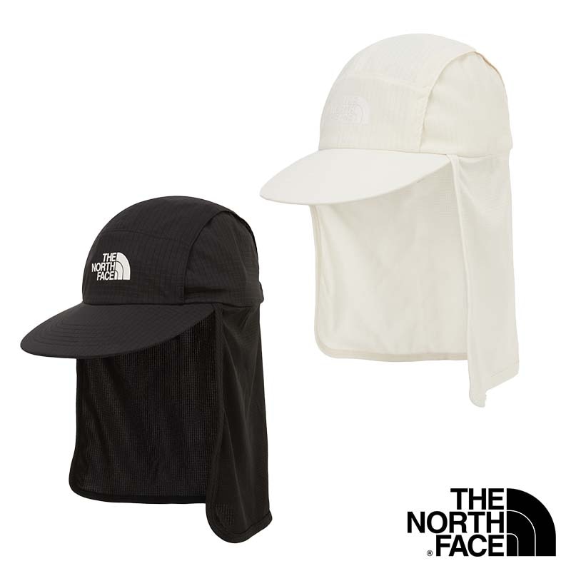 NE3CR31 SUMMER LT SUNSHIELD キャップ キャンプ キャップ ツバ あご紐 サンシェード 帽子 キャップ 日よけ 紫外線カット 登山 アウトドア トレッキング 海水浴 撥水