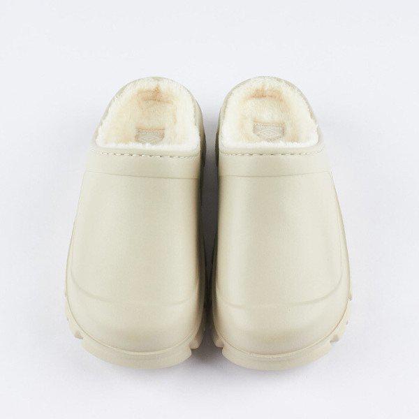 共用トフィー コージー ファー ミュール 防寒靴 ベージュ UP423EMUO2