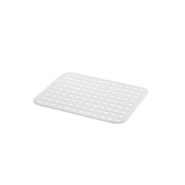 （まとめ） シンクマット/キッチン用品 [ホワイト] 抗菌加工付き 『シェリー』 [x30個セット]