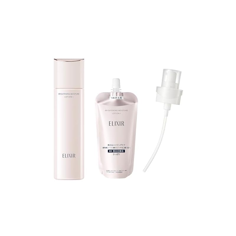 ELIXIR エリクシール ブライトニング ローション WT 1(さっぱりタイプ) 170mL+150mL 本体+レフィル(150mL)+専用ディスペンサーつき 医薬部外品 化粧水 ハリ エイジングケ