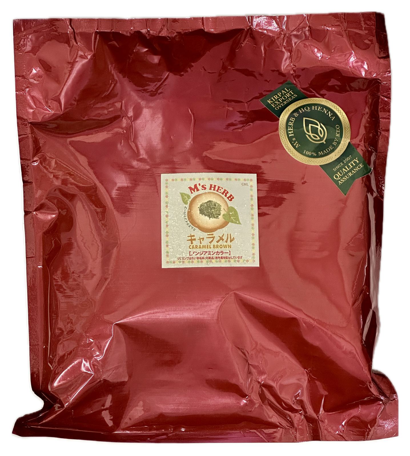 M s HERB エムズテイントハー ブ ノンジアミンカラー キャラメルブラウン 500g (100g×5)
