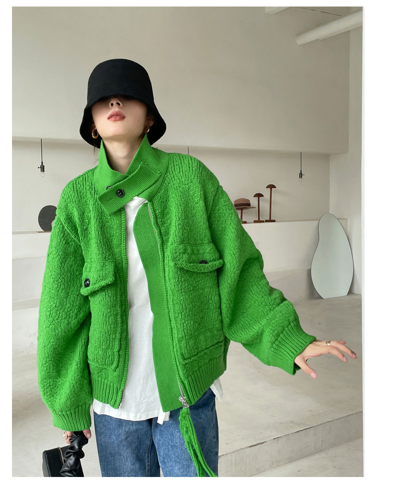 ニットジャケット タッセル ニットカーディガン セーター 長袖 ジャケット. コート アウター 春