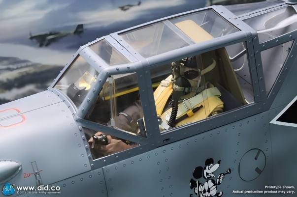 DID Bf 109 Cockpit (Grey Blue) 1/6 フィギュア E60065B