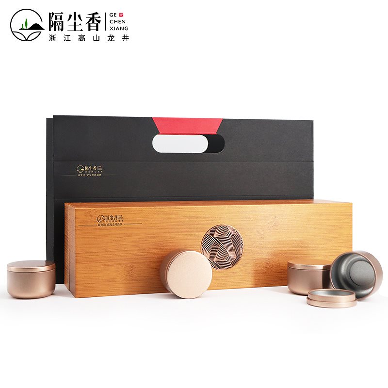 防じんの香りのよい茶Longjing Tea 2020 New Tea Pre-Ming Longjing Green Tea Canned Gift Box Longjing Spring Tea