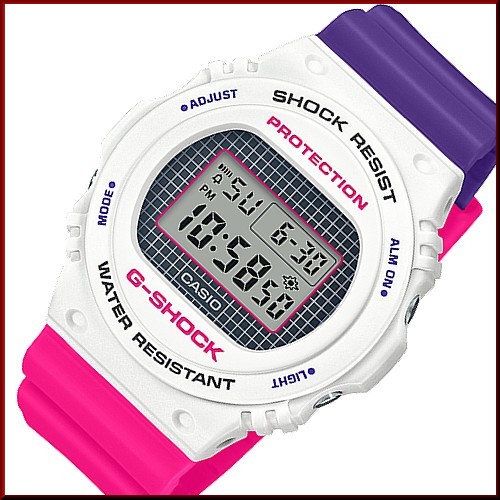 CASIO/G-SHOCKカシオ/Gショックメンズ腕時計 パープルピンクホワイト(国内正規品)DW-5700THB-7JF