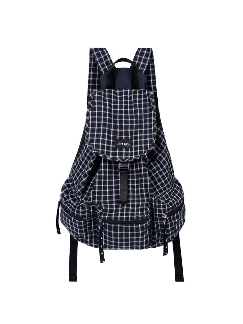 【FENNEC】 BERRY POCKET BACKPACK LARGE - CHECK NAVY リュック 正規品