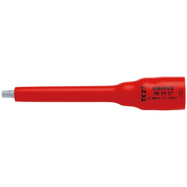 KNIPEX クニペックス 3/8SQ 絶縁ソケットTx27 1000V絶縁仕様 9829-27