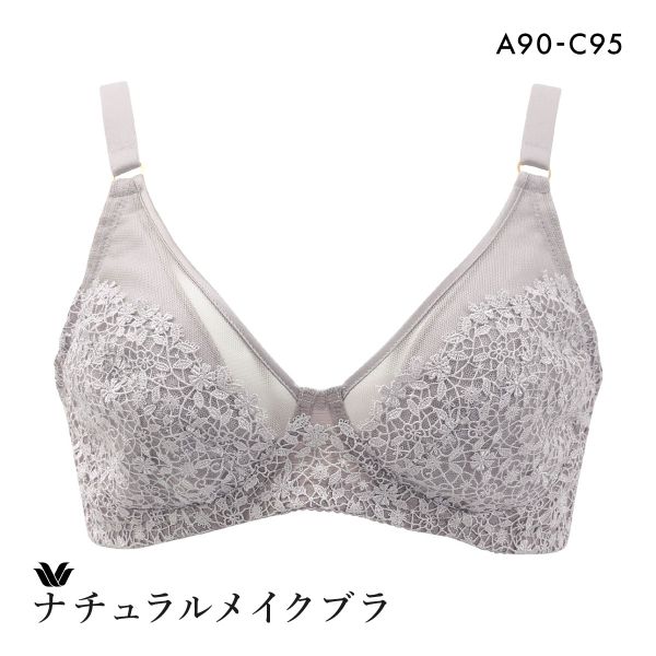 ワコール ナチュラルメイクブラ ノンワイヤー エレガントフィット ブラジャー QABC クイーンサイ