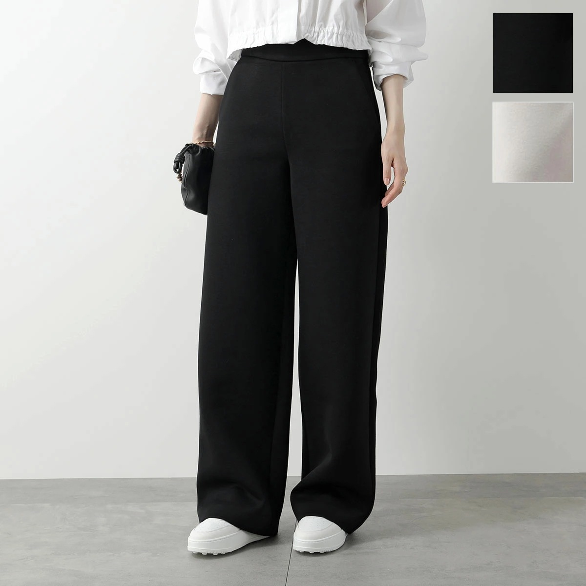 S MAX MARA エス マックスマーラ パンツ ALISSO アレッソ ストレート ワイド スキューバ ジャージー ストレッチ セットアップ可能 カラー2色