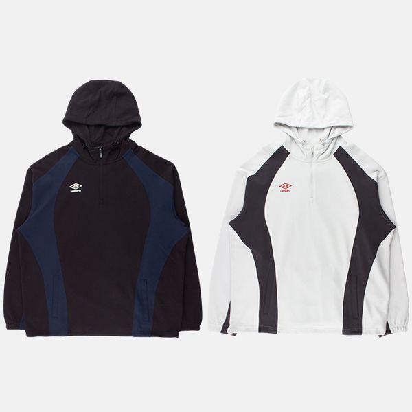 アクティブボールドラインハーフジップアップフード付きTシャツ UP321SHD91_P407301696