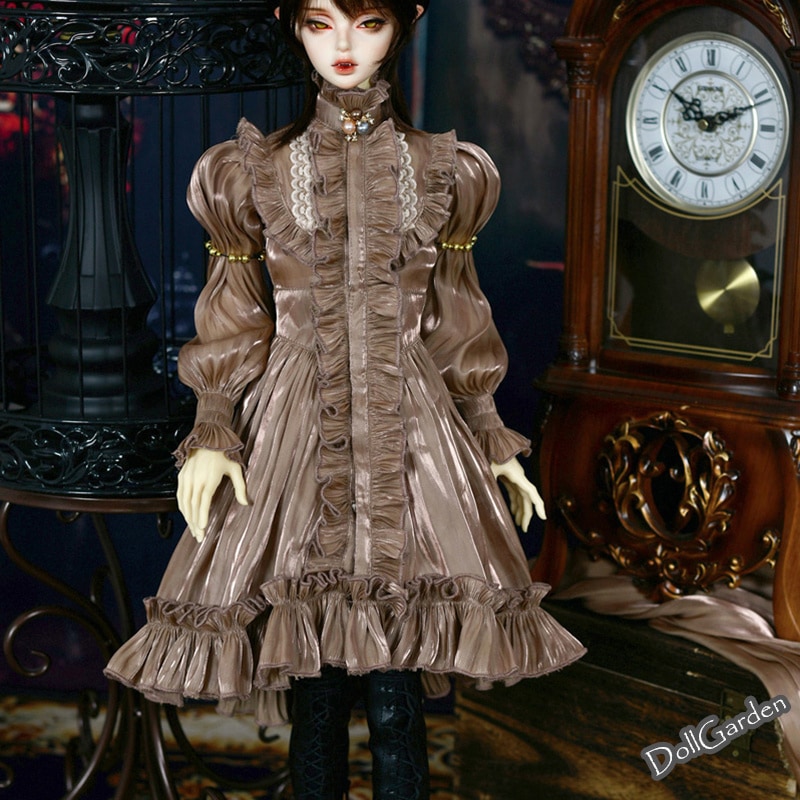 BJD 1/3 1/2 ドール服 ドール衣装 【暮月】 レトロ 宮廷 シャツワンピース SD13/SD17/LS73/IPHID/soomID75/オーダーサイズ球体関節人形用衣装セット