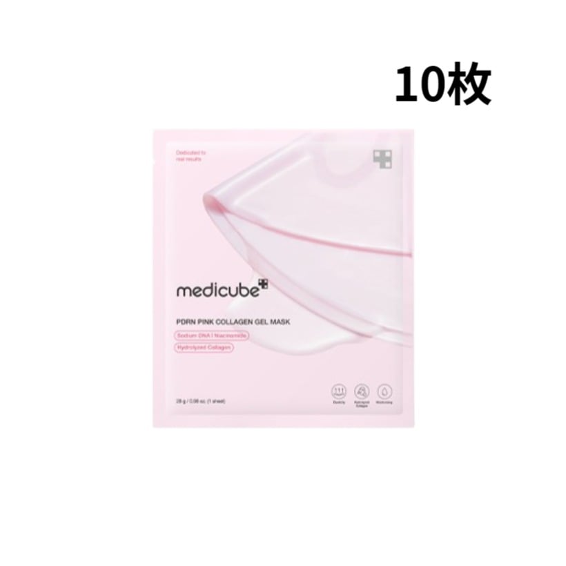 [2024年6月発売/ NEW] PDRN ピンク コラーゲン ゲル マスク, 10枚