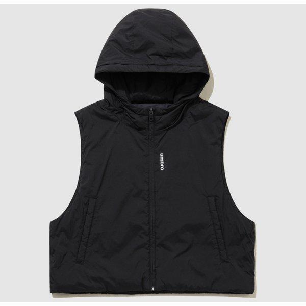 メロウウーマンズパディングベストB1 UQ422CPVO1 BLK0 HBR0