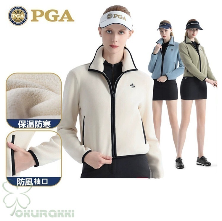 ゴルフ ゴルフウェア レディース アウター ゴルフアウター コート ジャケット ポア 保温 防風 スポーツウェア 女性用2411glnjk02