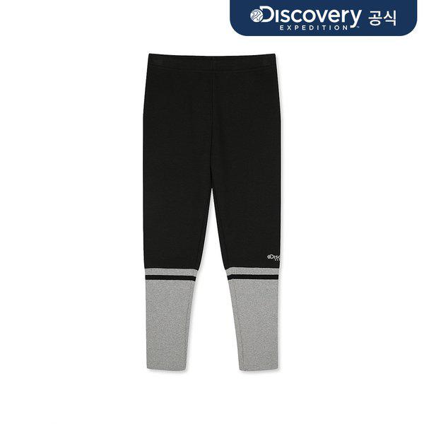 女の子配色レギンス（BLACK）_