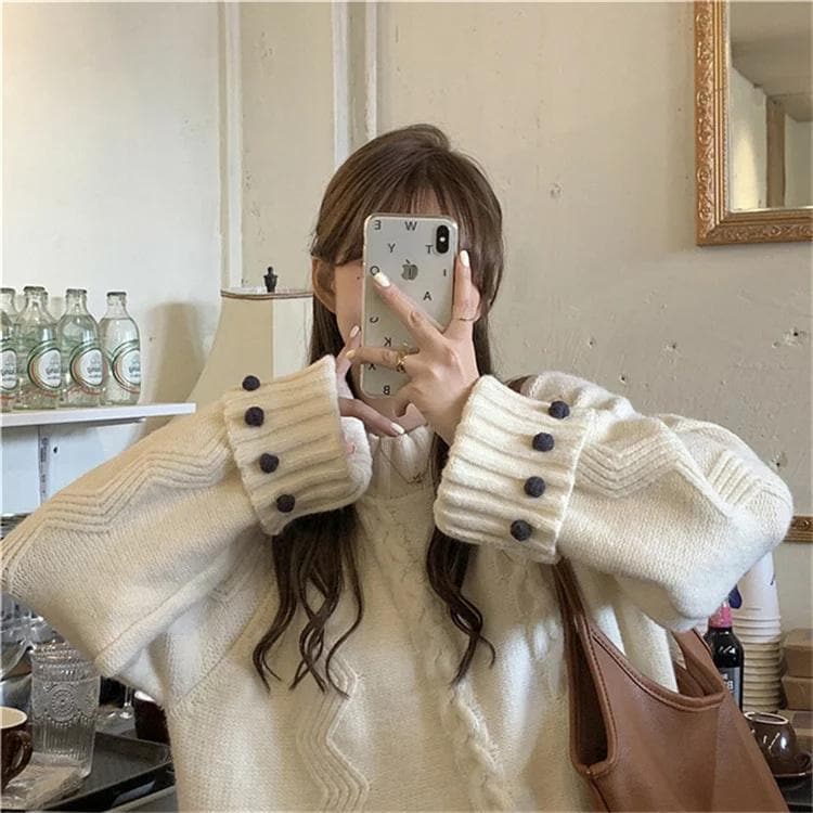 セーター レディース トップス 秋 長袖 ホワイト グレー ライトニット カジュアル ファッション 通勤 普段着 5,124円