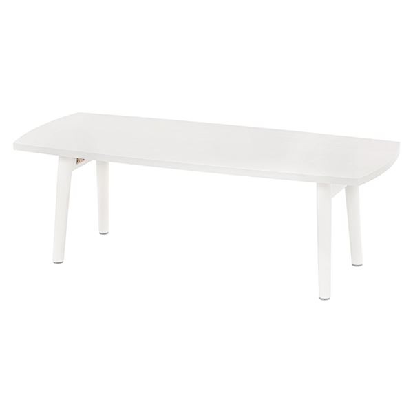 折りたたみテーブル [ホワイトウォッシュ 約幅95x奥行40x高さ32cm] 木製脚付 スクエア型 7,990円