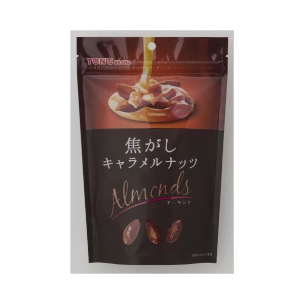 東洋ナッツ食品 東洋ナッツ TONS 焦がしキャラメルナッツ アーモンド 105g 8 メーカー直送