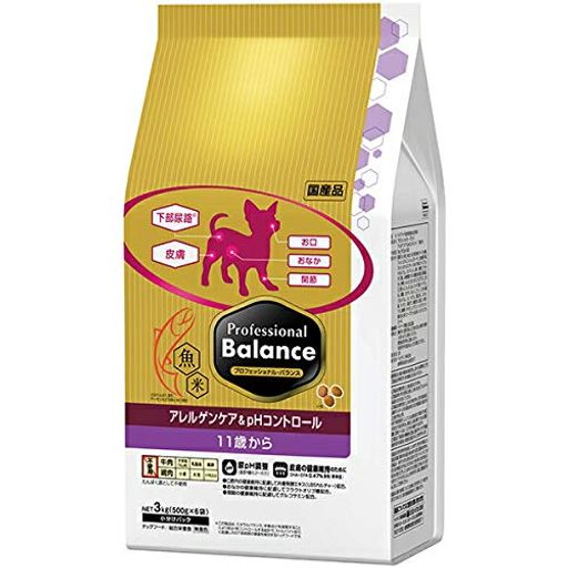 ペットラインプロバラ ペットラインプロフェッショナルバランスアレルゲンケア&PHコントロール11歳から高齢犬用3KG