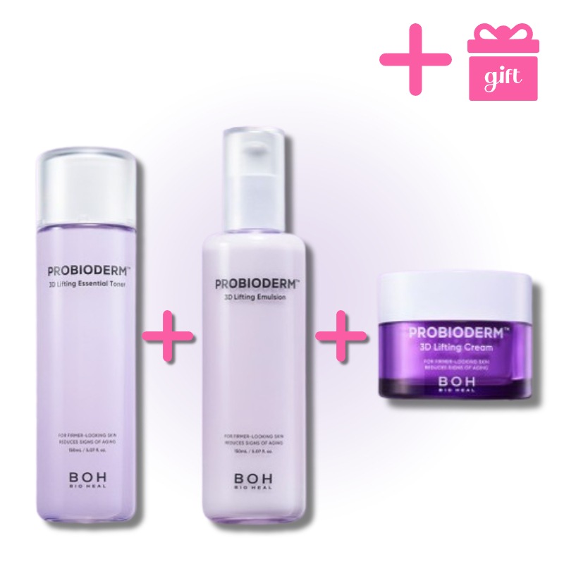 【GIFT】プロバイオダーム3Dリフティングクリーム 15ml + エッセンシャル トナー 150ml + エマルジョン 150ml / 韓国コスメ/ コラーゲン/ リフトアップ/ エイジングケア 5,649円