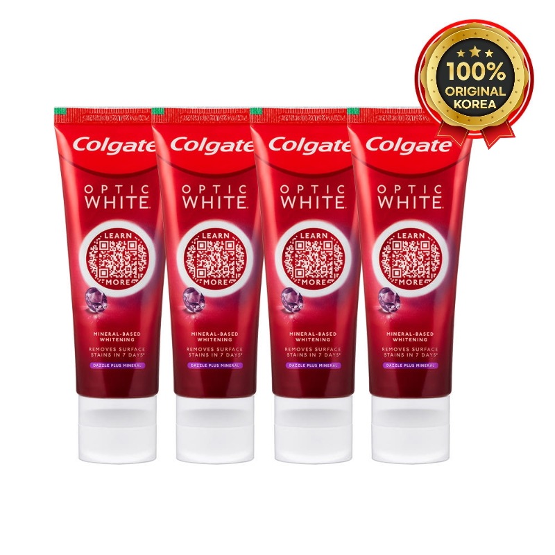 オプティック ホワイト ダズリング ミント 歯磨き粉 4ea