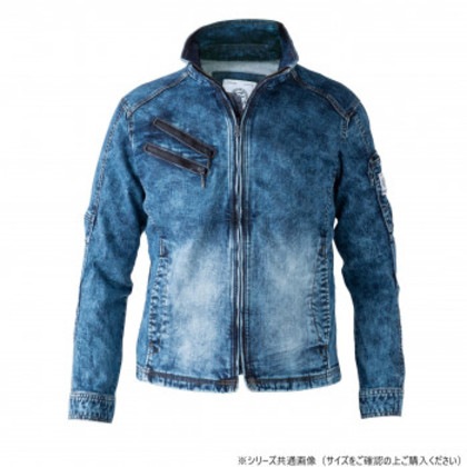 イーブンリバー ストレッチパウダーデニムブルゾン パウダーブルー(69) サイズ:L USD807