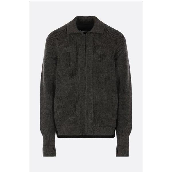 BARBOUR ガスマン ウール ジップアップ カーディガン MKN1649OL52
